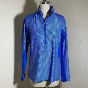 Antigua "Desert Dry" Women's Athletic Blue Shirt, Medium